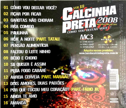 Calcinha Preta - CD 18 b 16 songs