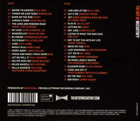 The Art of McCartney 2CD back