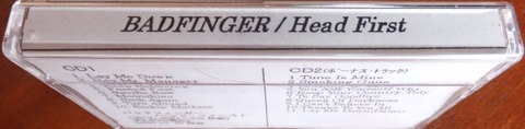 Badfinger - Head First sample cassette 3