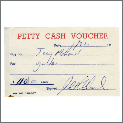 B27716 Petty Cash Vouchers Joey