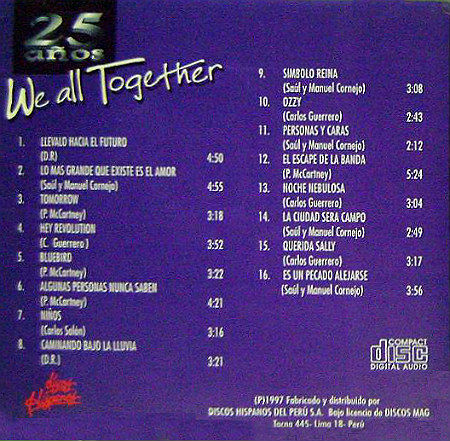 We All Together 25 años back