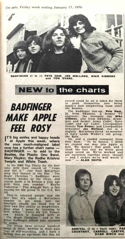 NME (January 17, 1970) badfinger