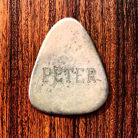 Pete Ham's Guitar Pick designed in 1971 by May Pang