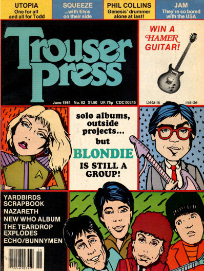 Trouser Press #62 June 1981 cover