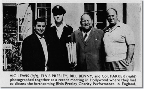 Vic Lewis 1962 Presley Benny Parker