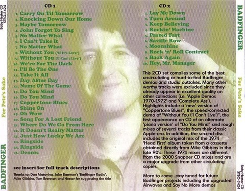 Badfinger - For Pete's Sake 2CD b