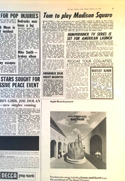 NME (January 10, 1970) p7