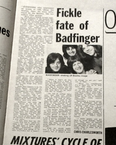 Melody Maker (January 30, 1971) badfinger