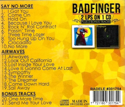 Badfinger - Say No More + Airwaves b