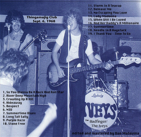 The Iveys Anthology - Vol 1, Live at Thingamajig Club 1968