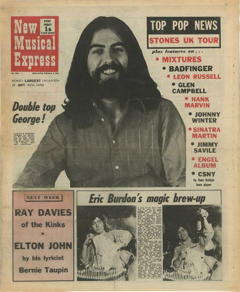 New Musical Express Feb 6 1971 cover