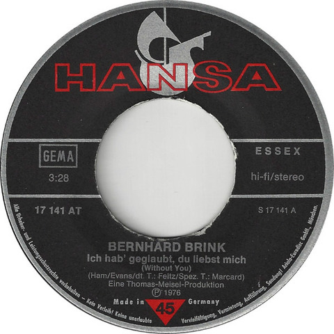 Bernhard Brink - single r1