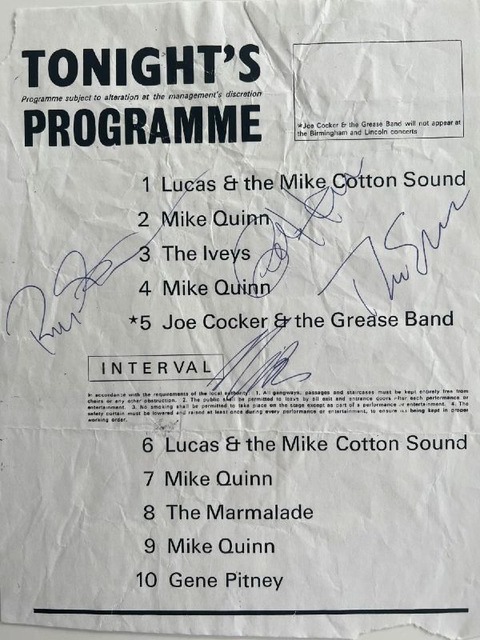 Lot 289 Iveys signed program page