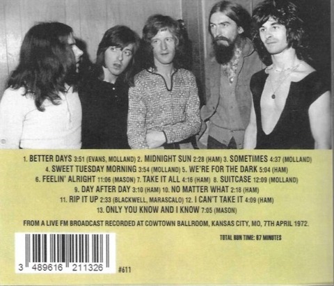 MWCL611 Kansas City 1972 Live Fm Broadcast From Cowtown b
