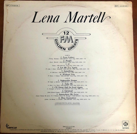 Lena Martell - 613 404 106 back