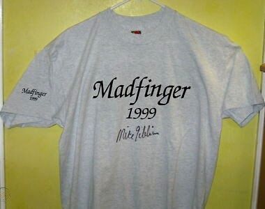 Madfinger 1999 Signed T-shirt Mike Gibbins