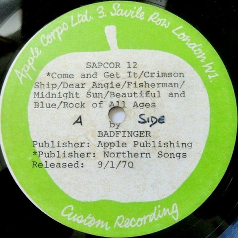 Magic Christian Music SAPCOR 12 test pressing a