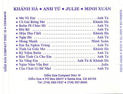 Anh Tú - Mơ Về Em 1993 b