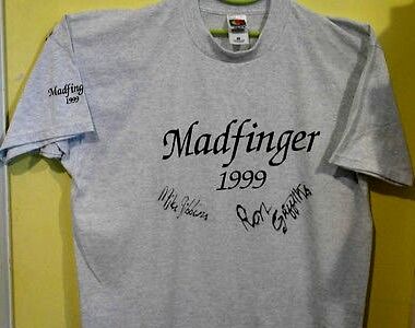 Madfinger 1999 Signed T-shirt Mike Gibbins + Ron Griffiths