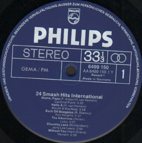 24 Smash Hits International (1972) r