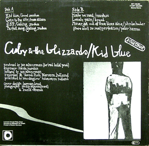 Cuby & The Blizzards - Kid Blue INT 145 604 back