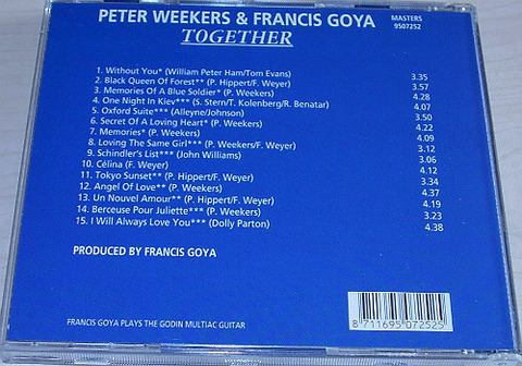 Peter Weekers & Francis Goya 9507252 back