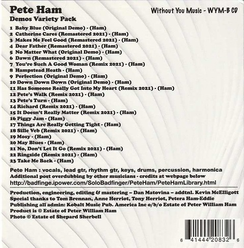 Pete Ham - Demos Variety Pack b