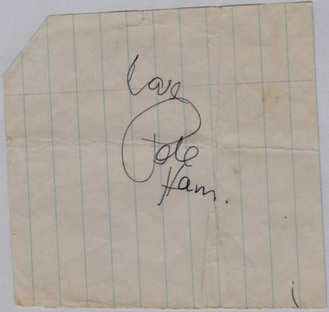 New Orleans (March 31, 1972) Pete Ham autograph