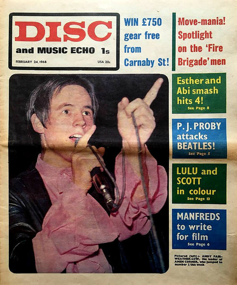 Disc and Music Echo Feb 24, 1968 cover