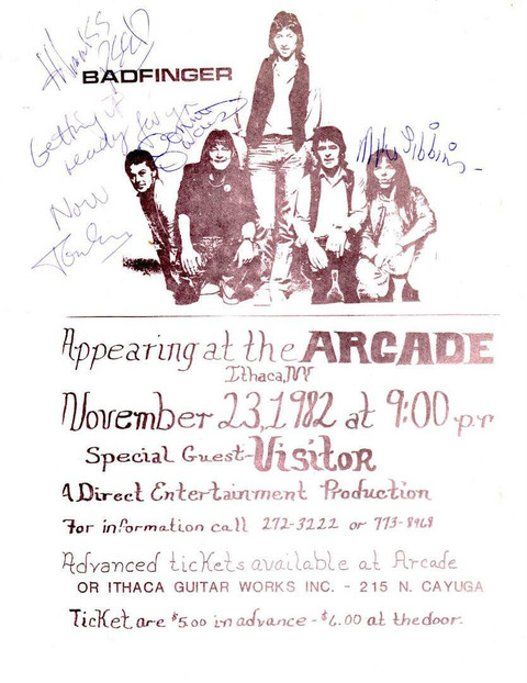 Badfinger - The Arcade, Ithaca (Nov 23, 1982)