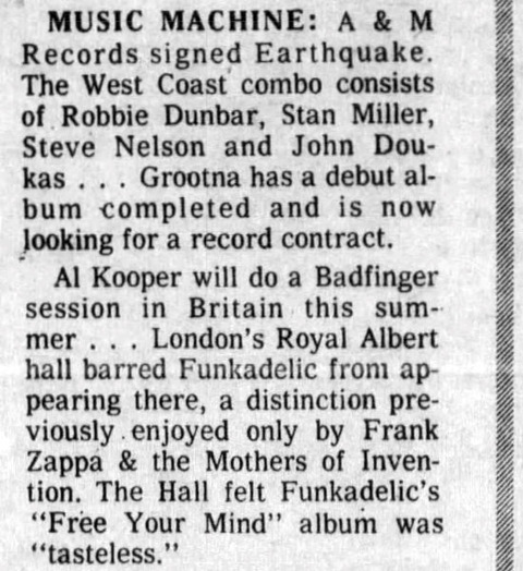 Dayton Daily News June 20, 1971 Al Kooper