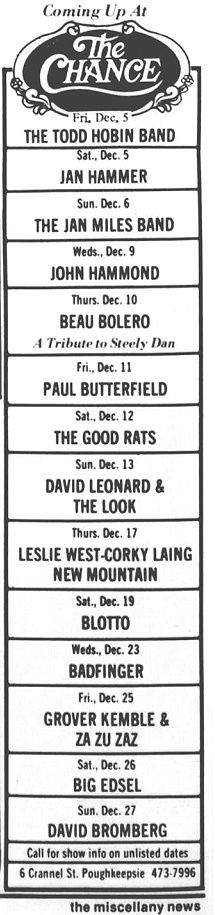 Miscellany News Dec 4, 1981p6 ad