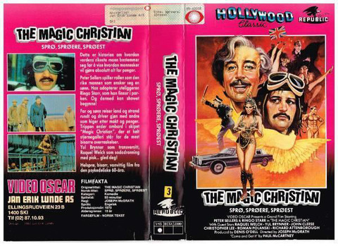 Sprø Sprøere Sprøest The Magic Christian VHS Norway