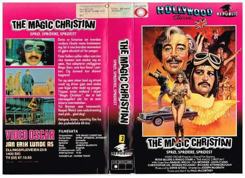 Sprø Sprøere Sprøest The Magic Christian VHS Norway