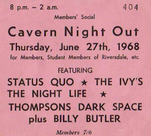 The Iveys at the Cavern (June 27, 1968)