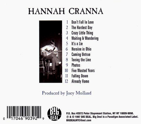 Hannah Cranna 1997 back