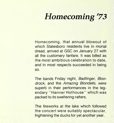Georgia Southern College Yearbook 1973 a