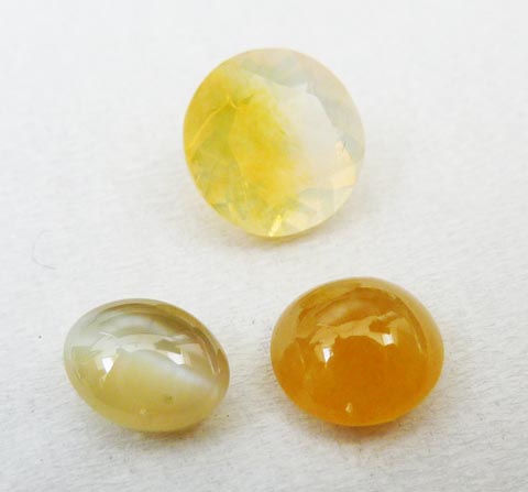 黄色翡翠 天然 我が家にルースブーム到来