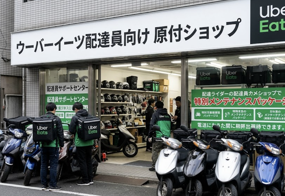 ワイ「都会で配達員向けの原付ショップ開業したい！」