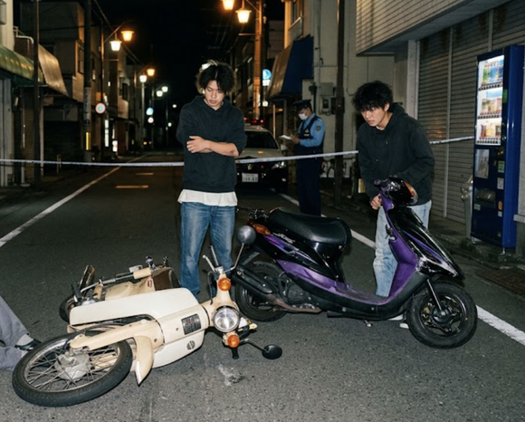 中学生2人乗りのバイクが77歳男性の原付と激突、男性が意識不明の重体