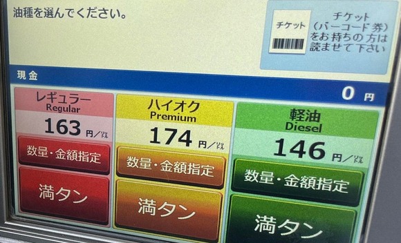 「税抜き価格」表示のガソリンスタンドが横行、違法性が指摘されるも是正せず