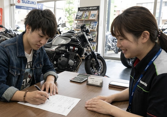ワイ、原付をローン払いで購入