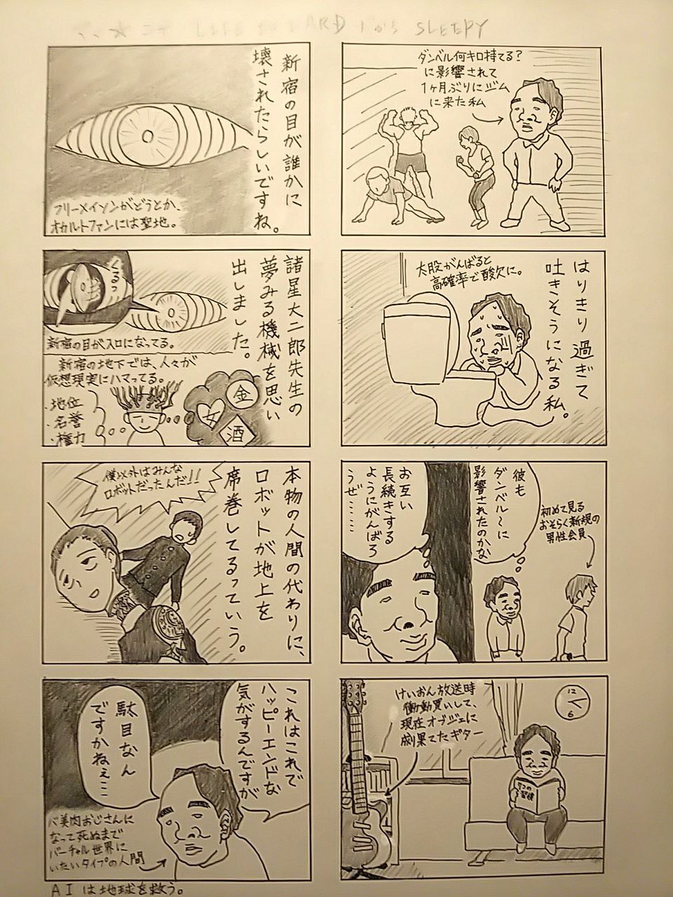 4コマ マイ ニチ 66夜 サブカル童貞の漫画家志望