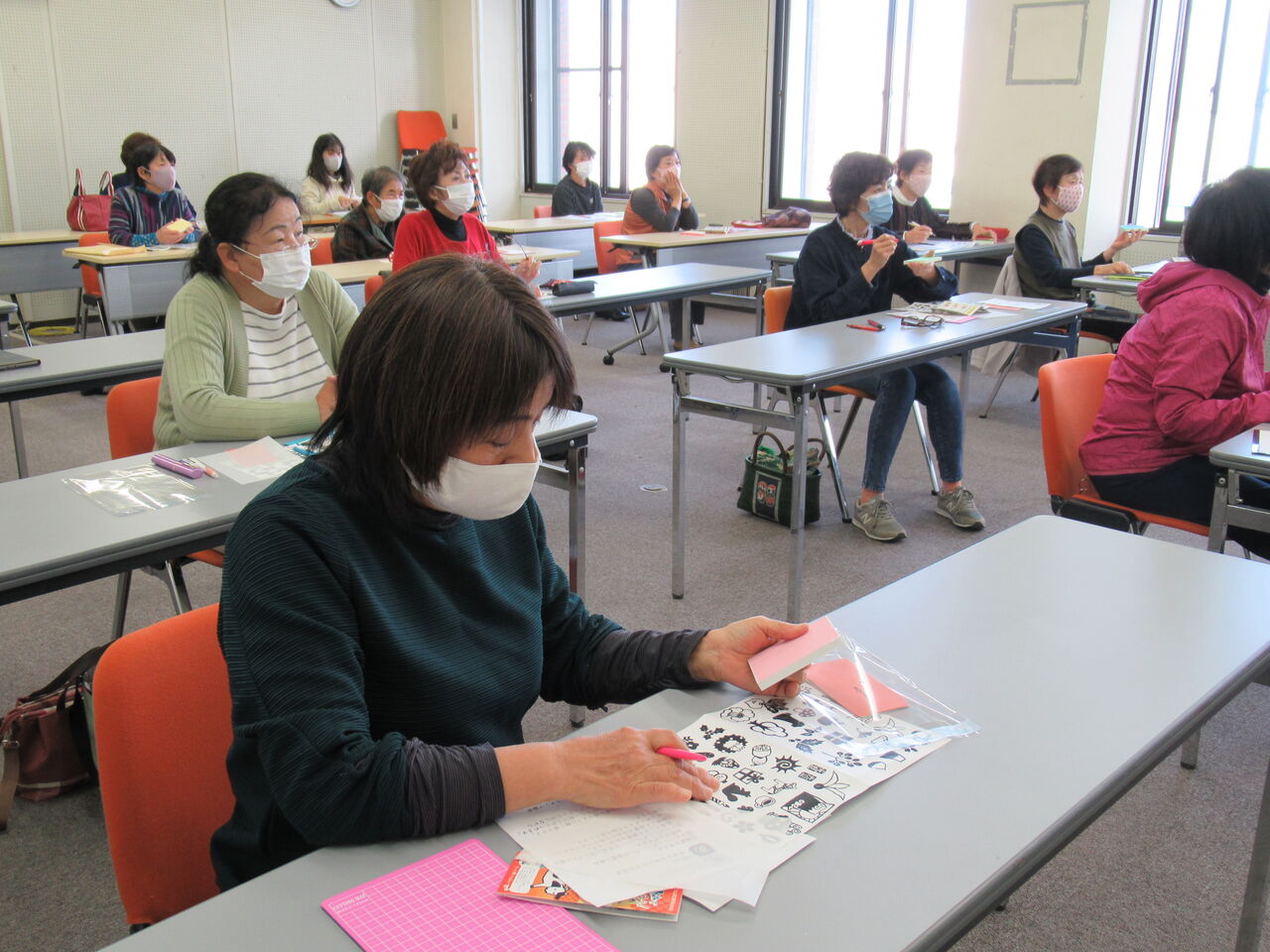 消しゴムハンコで年賀状を ふれあい日記