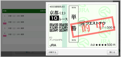 251115京都10R単勝