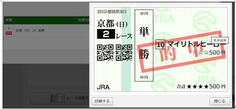 251026京都2R単勝
