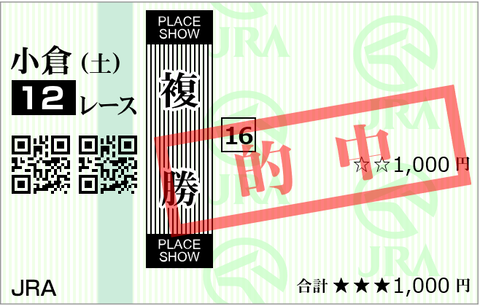 240210小倉12ℛ複勝
