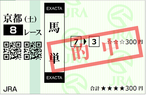 240127京都8R馬単2