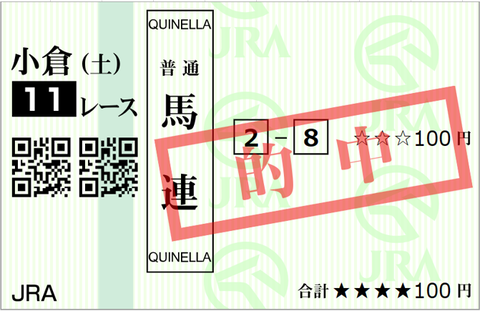 240127小倉11ℛ馬連2