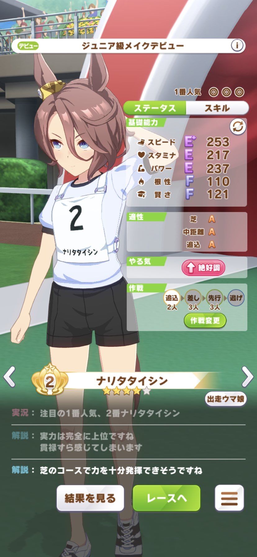 ウマ娘 ビワハヤヒデとウイニングチケットとナリタタイシンって現実だとどれが一番格上なの バクシン速報